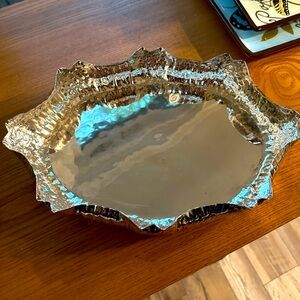 GB Sport 12” Silver Plated Serving Tray VGUC